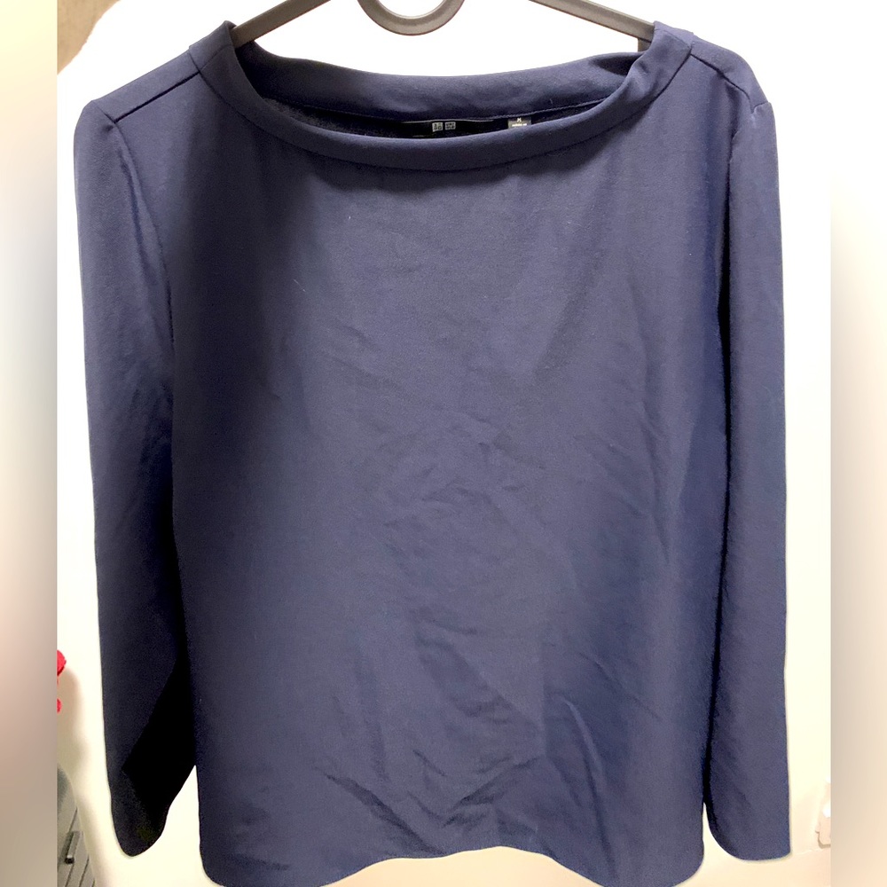 Navy oversized blouse